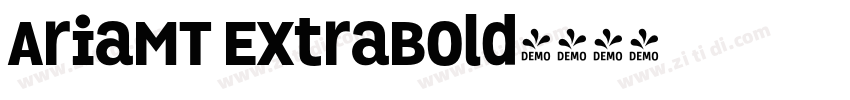 AriaMT ExtraBold字体转换